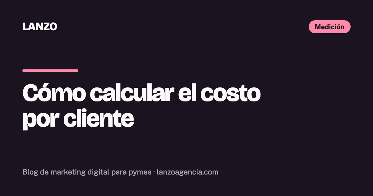 Cómo calcular el costo por cliente de tu publicidad — LANZO
